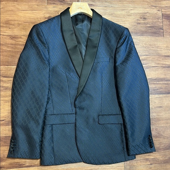 Express Black Tuxedo Blazer Modern Cut - Picture 1 of 5